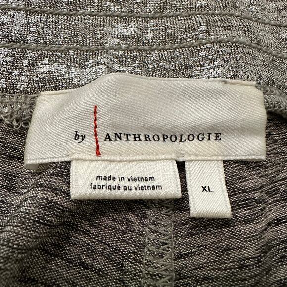 Anthropologie silver metallic jogger pants size XL - Picture 6 of 11